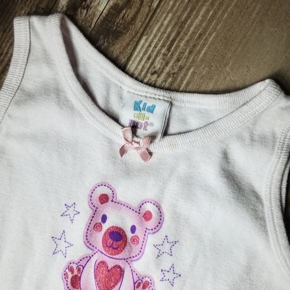 Kid U Not Pink and White Polka Dot Shimmery Sleeveless Tutu Dress Size 5/6 EUC - Picture 10 of 15